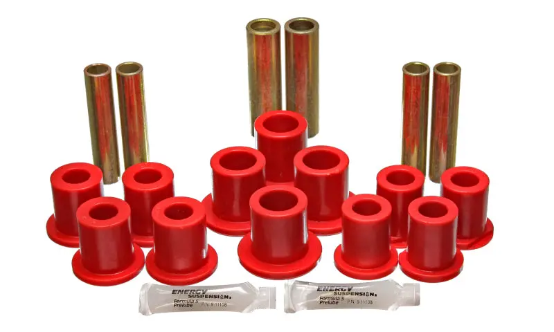 Energy Suspension Fd Rr Spring Bush Set Complete - Red 2