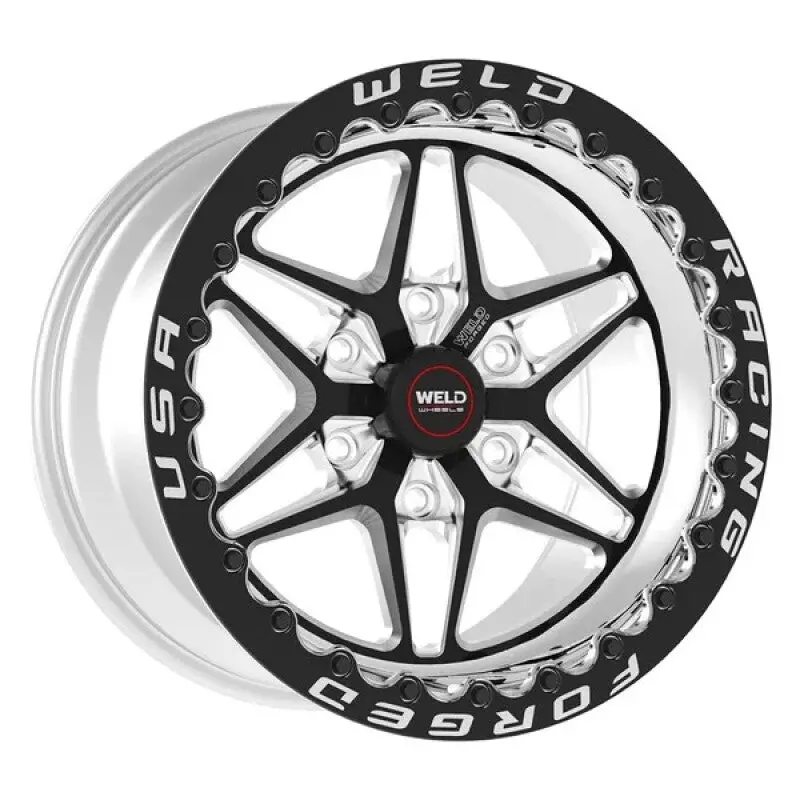 Weld S81 17X10 / 5X4.75 Bp/ 7.2In. Bs (43Mm Offset) Black Wheel 3.18 Id (High Pad) - Single Beadlock 1