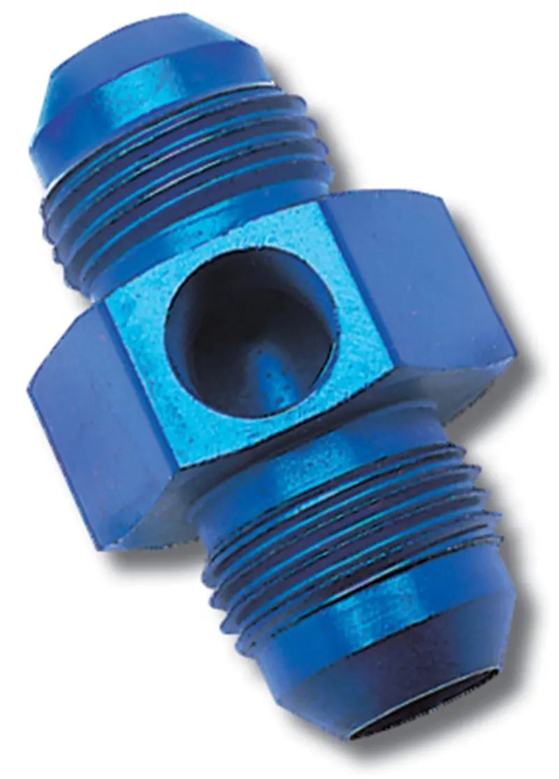 Russell Performance -8 An Fuel Union Pressure Adapter (Blue) 2