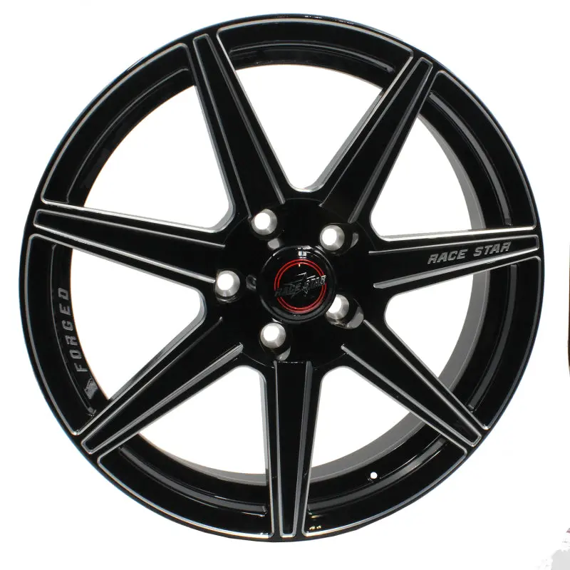 Race Star 72 Valstar 17X4.5 / 5X4.75Bc / 2Bs / 3.072In Cb / Black W/Machined Accents Wheel 1