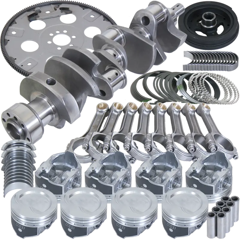 Eagle Chevy 350 1Pc 3.750In Crank 5.700In I-Beam Rod 4.040In Pistons 168 Tooth Fp Balanced Assembly 2