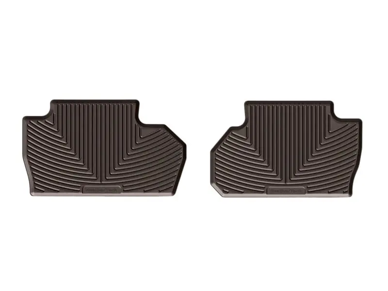 Weathertech 2014+ Chevrolet Silverado Rear Rubber Mats - Cocoa 1