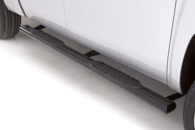 Lund 03-09 Dodge Ram 2500 Quad Cab 5In. Oval Straight Steel Nerf Bars - Black 1
