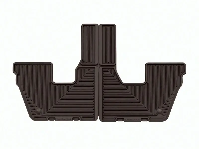 Weathertech 2021-2023 Jeep Cherokee L (6 Passenger Seating) Rear All-Weather Floor Mats - Cocoa 1