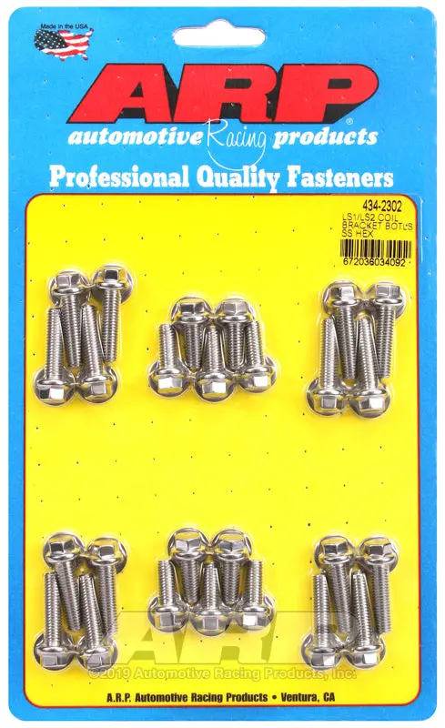 Arp Ls1 Ls2 Ss Hex Coil Bracket Bolt Kit 1