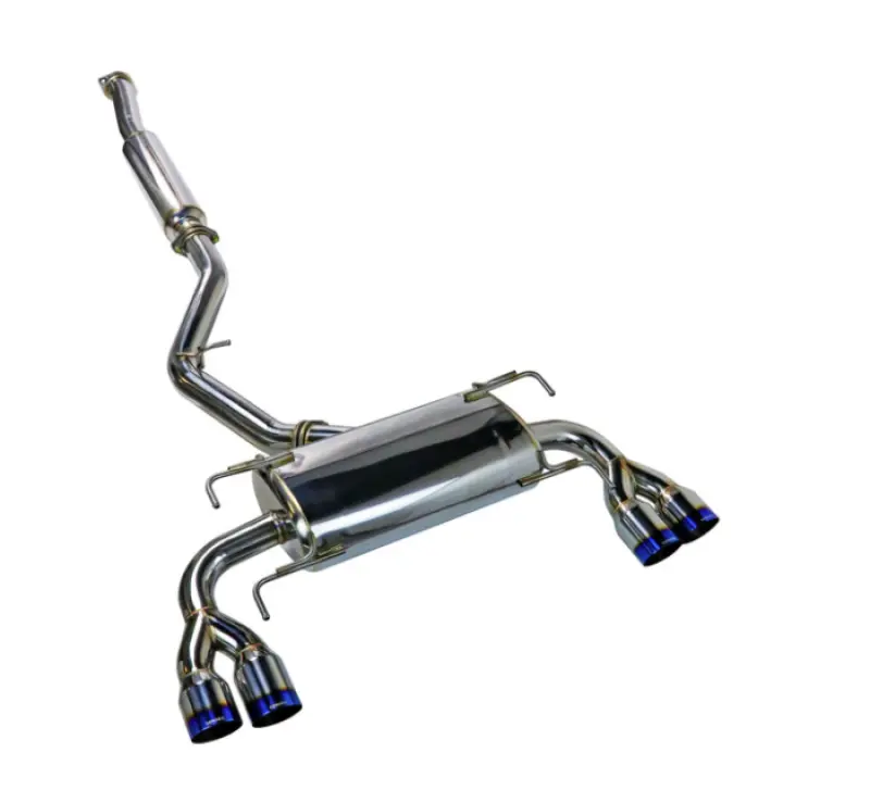 Remark 08-14 Subaru Wrx Sti Gr Hatch Sports Touring Cat-Back Exhaust - Burnt Quad Tips (Resonated) 1
