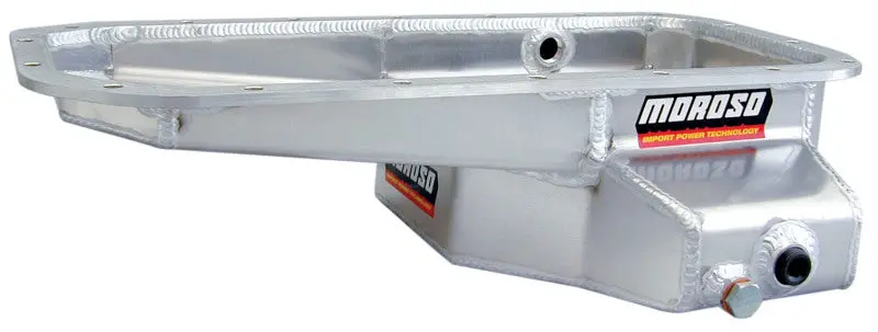 Moroso Toyota 3C/2T/2C/Swap Kicked Out Drag Race Baffled Wet Sump 6Qt 5.25In Aluminum Oil Pan 1