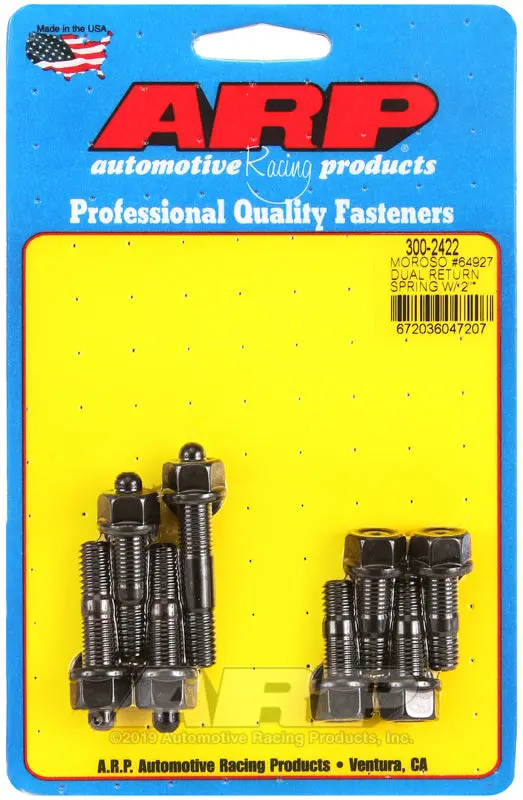 Arp Moroso 64927 Dual Return Spring W/2In Spacer Plate Pro Series Carb Stud Kit 1