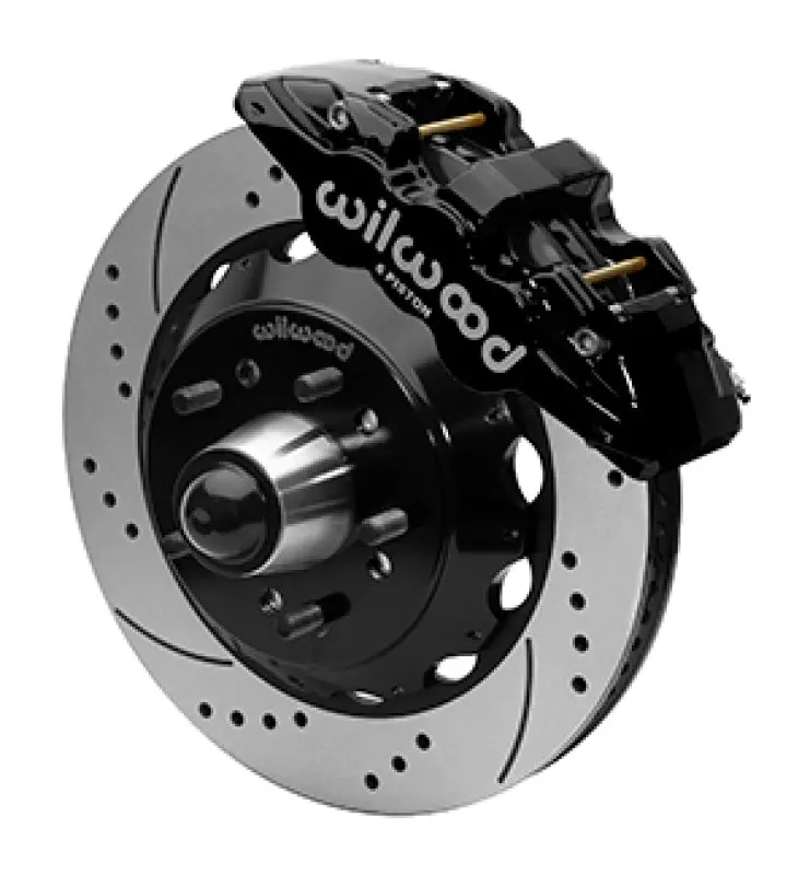 Wilwood 88-98 Gmc Truck C1500/C2500 Aero6 Front Truck Kit 14.00In - Black 1