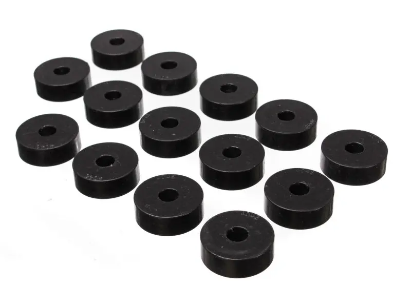 Energy Suspension 55-73 Jeep Cj5/Cj7/Cj8 Scrambler Black Body (Cab) Mount Set 1