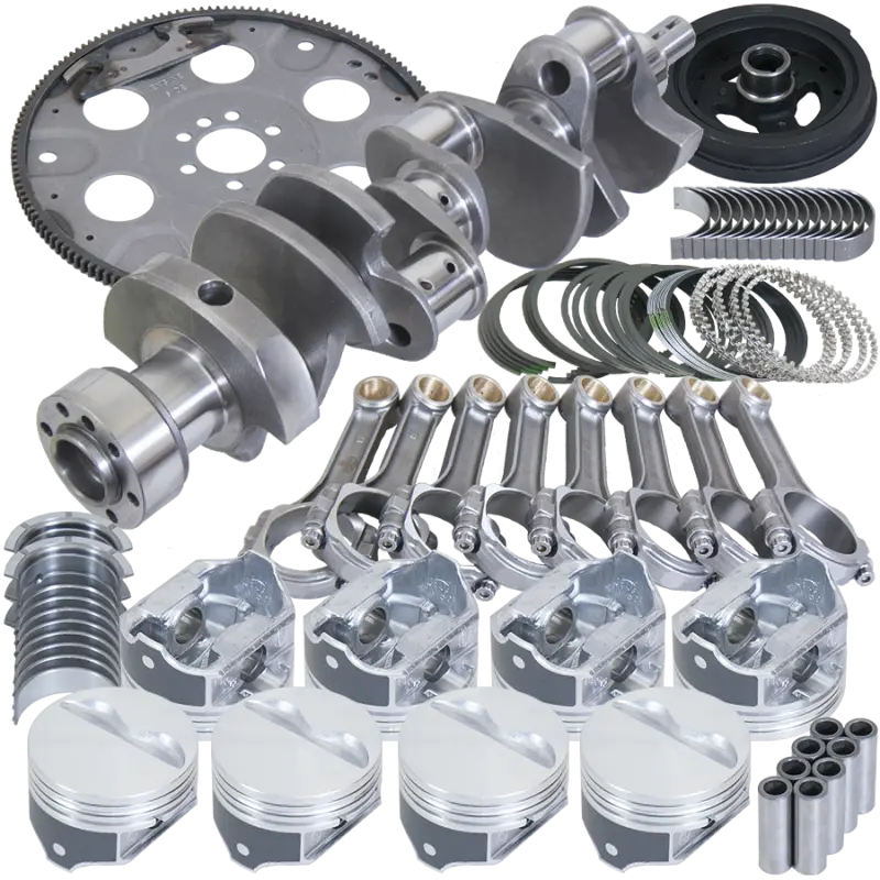 Eagle Chevy 350 1Pc 3.750In Crank 5.700In I-Beam Rods 4.060In Pistons 153 Tooth Fp Balanced Assembly 2
