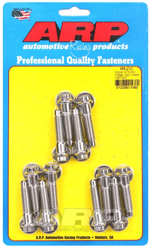 Arp Mopar 273-440 Wedge 12Pt Intake Manifold Bolt Kit 1