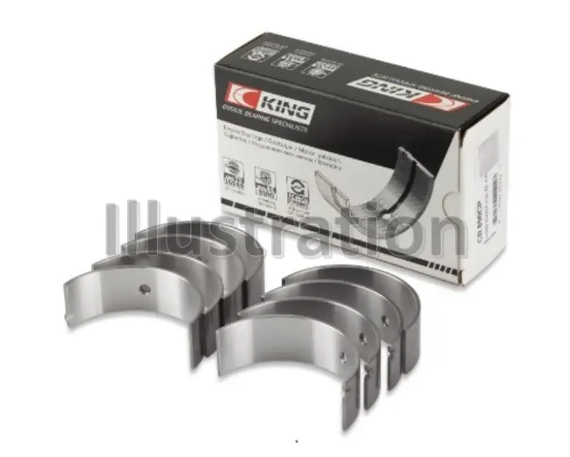 King Engine Bearings Hyundai G4ed/ G4ae/ G4ek/ G4fk (Size 1.0) Connecting Rod Bearing Set 1
