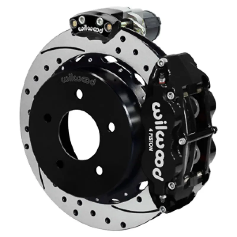 Wilwood 88-98 Gm C1500 Superlite Rear Elec. Parking Brake Kit 14In Srp Rotor 3.25In Offset - Blk 1