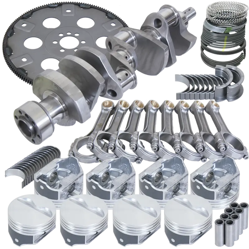Eagle Chevy 350 1Pc 3.750In Crank 5.700In I-Beam Rods 4.000In Pistons 168 Tooth Fp Balanced Assembly 2
