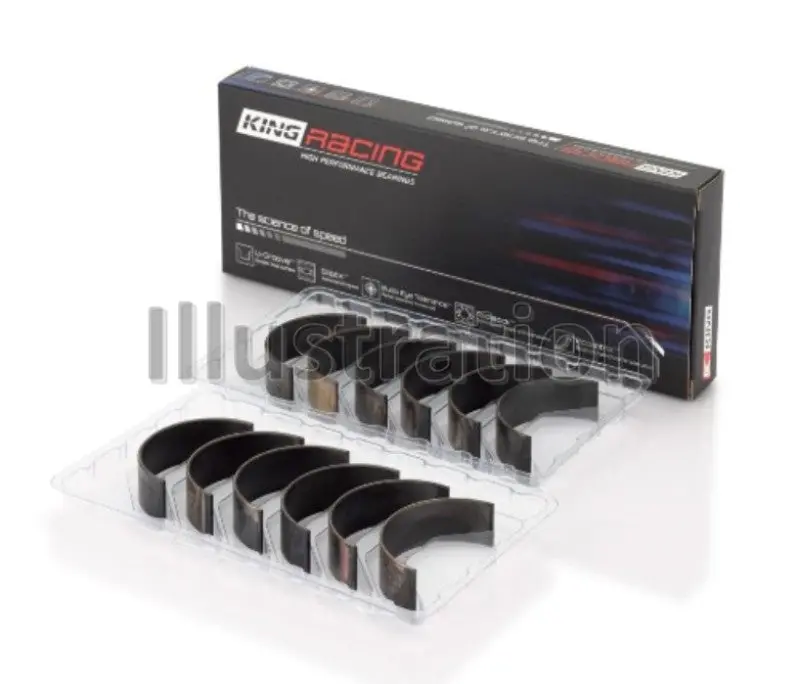 King Engine Bearings 09-15 Nissan Gt-R Vr38dett (Size Stdx) Tri-Metal Performance Rod Bearing Set 1