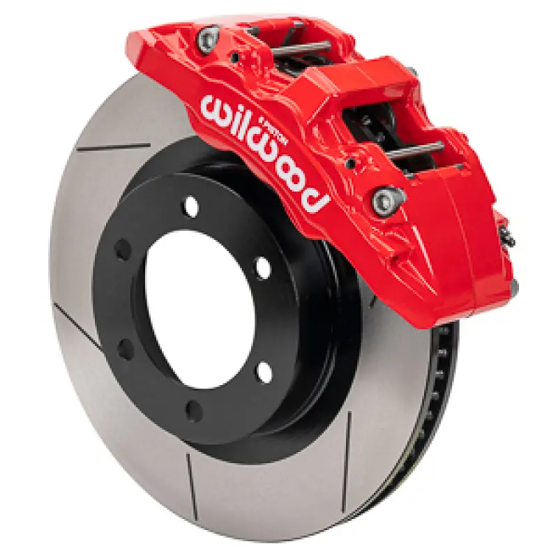 Wilwood 2019-2022 Ford Ranger Aerolite 6R Kit 6 X 5.50In Hub - 13.38In Slotted Brake Rotor - Red 1