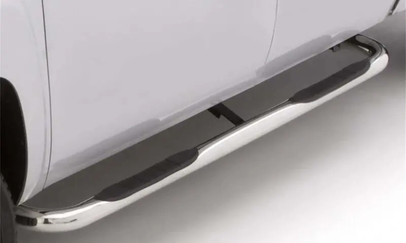 Lund 99-13 Chevy Silverado 1500 Ext. Cab (Body Mount) 3In. Round Bent Ss Nerf Bars - Polished 2