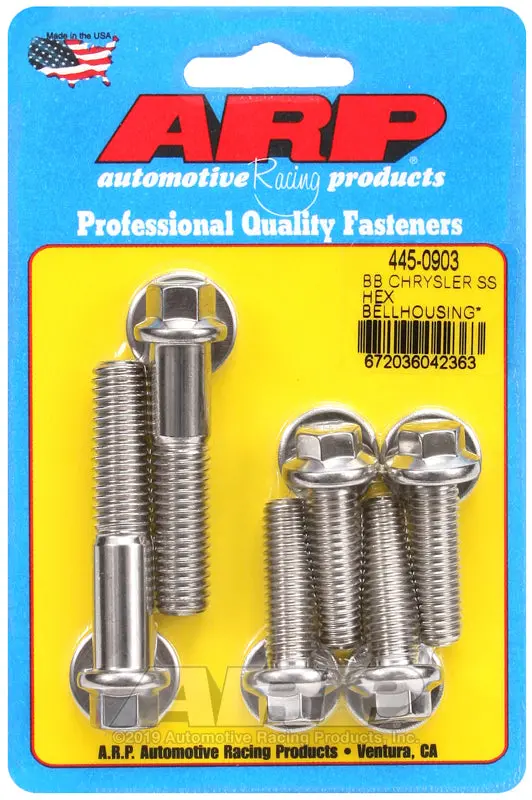 Arp Bb Chrysler Ss Hex Bellhousing Bolt Kit 1