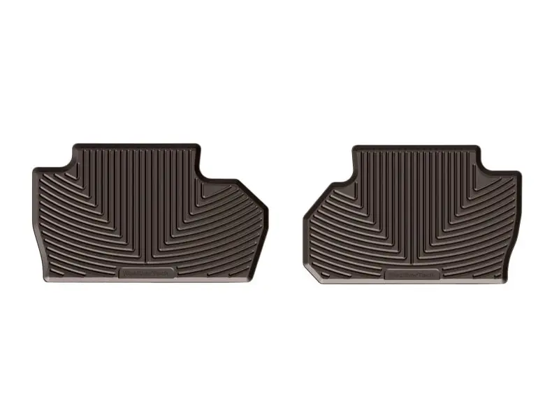 Weathertech 2014+ Chevrolet Silverado Rear Rubber Mats - Cocoa 2