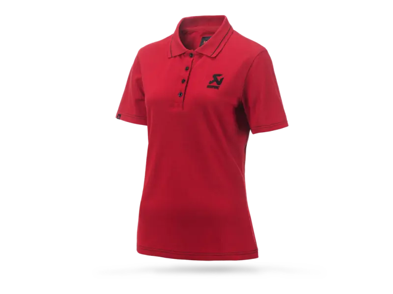 Akrapovic Corpo Polo Red Womens - Xl 2