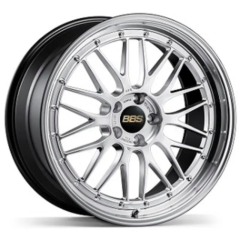 Bbs Lm 21X12 5X130 Et64 Cb71.6 Diamond Silver Wheel W/ Diamond Cut Machined Lip 1