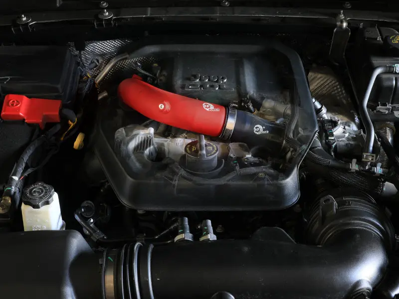 Afe 2024+ Jeep Wrangler Jl L4-2.0L (T) Bladerunner 2-1/2In Aluminum Hot Charge Pipe - Red 2