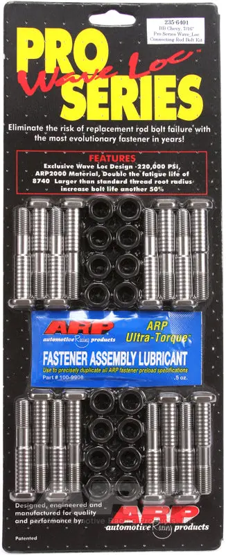 Arp Bb Chevy 7/16In Pro Wave-Loc Rod Bolt Kit 1