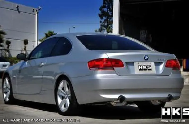 Hks 07-08 Bmw 335I Coupe Only Legamax Hi-Power Dual Sos304 Ti-Tip Catback Exhaust 1