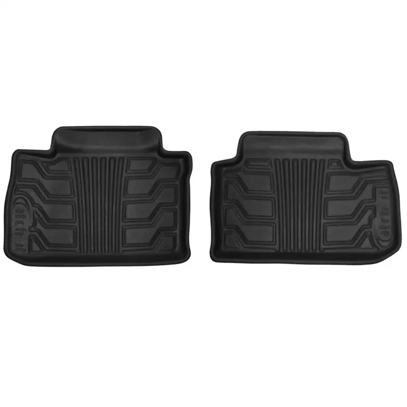 Lund 11-17 Ford Explorer (2Nd Row) Catch-It Floormats Rear Floor Liner - Black (2 Pc.) 1