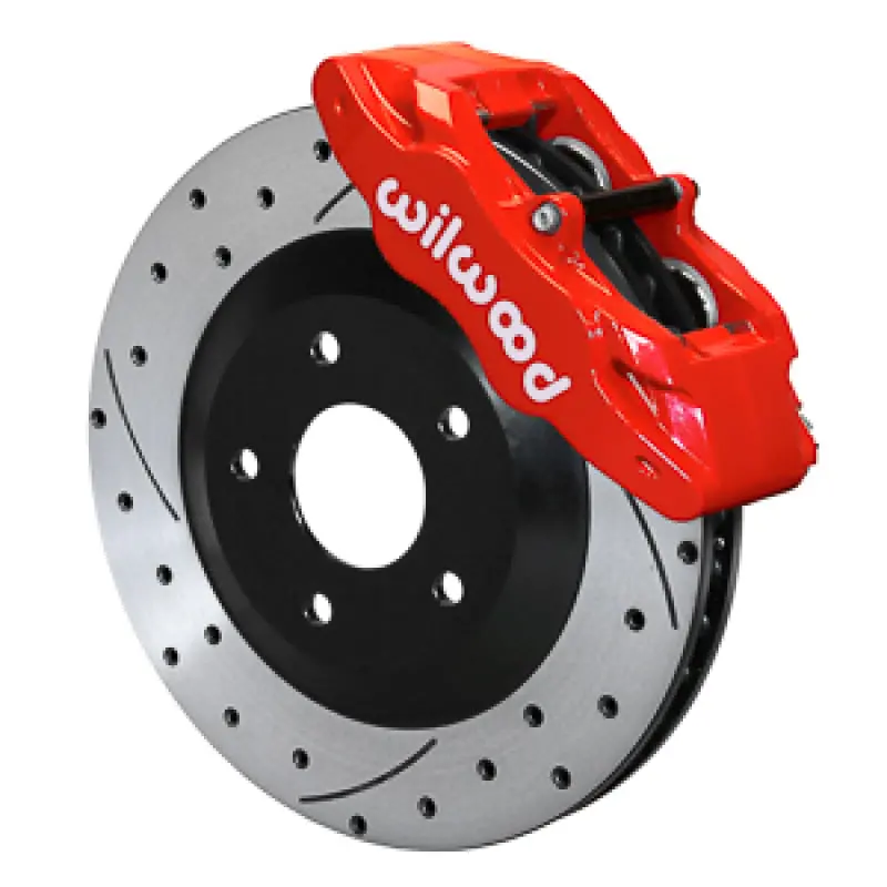 Wilwood 1997-2004 C5 Chevy Corvette Slc56 Front Brake Rotor And Brake Kit - Red 1