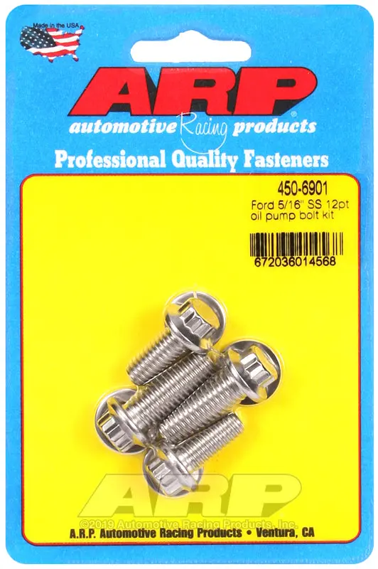 Arp Ford Ss 5/16In 12Pt Oil Pump Bolt Kit 1