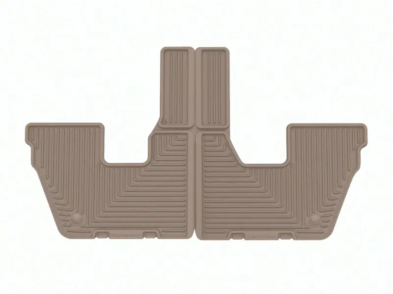 Weathertech 2021-2023 Jeep Cherokee L (6 Passenger Seating) Rear All-Weather Floor Mats - Tan 1