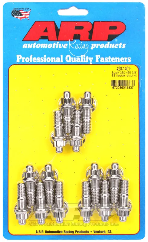 Arp Buick 350-455 3/8In Ss Header Stud Kit 1