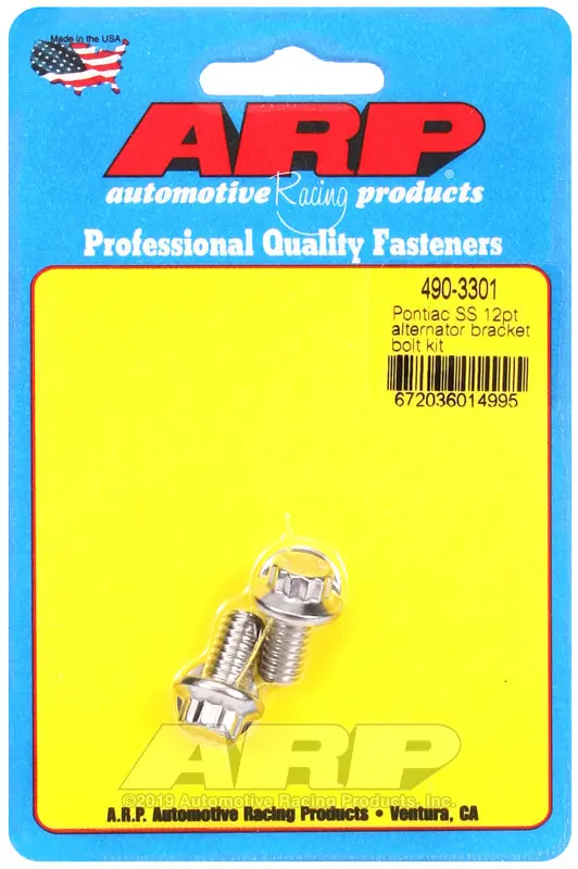 Arp Pontiac Ss 12Pt Alternator Bracket Bolt Kit 1