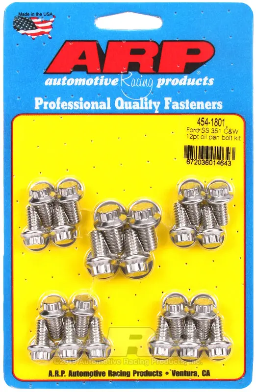 Arp Ford Ss 351C And W 12Pt Oil Pan Bolt Kit 1