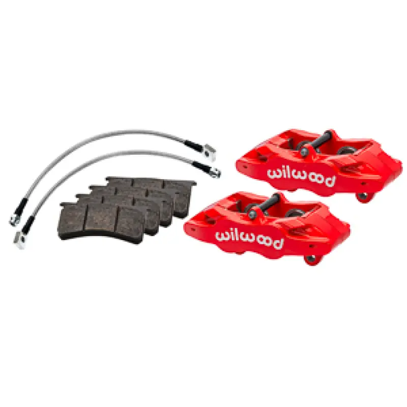 Wilwood 1997-2004 Chevy Corvette C5 Slc56 Front Brake Caliper Kit - Red 1