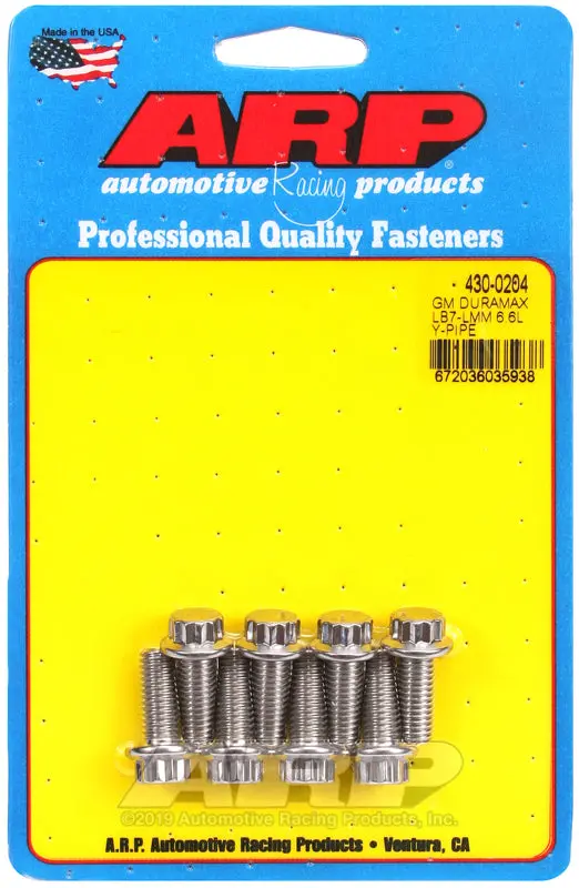 Arp Gm Duramax Lb7-Lmm 6.6L Ss 12Pt Y-Pipe Bolt Kit 1