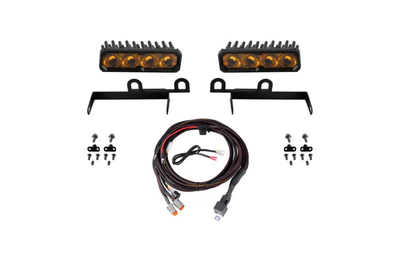 Diode Dynamics 2013-2018 Ram 1500 Ram Sportexpress Ss6 Pro Led Kit Yellow Driving 3000K 1