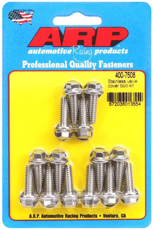 Arp Valve Cover Stainless Steel 1/4In X 20 Hex Bolt Kit (14/Pkg) 1