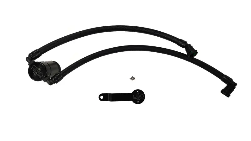 J&L 19-25 Dodge Ram 1500 3.6L Pcv Side Oil Separator 3.0 - Black Anodized 1