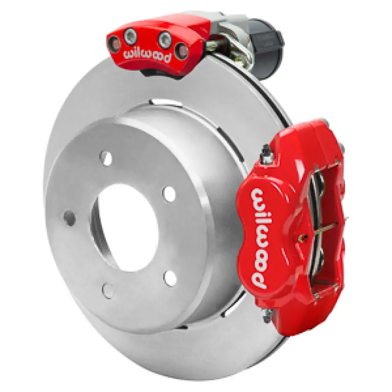 Wilwood 1988-1998 Gmc C1500 Rear Electronic Parking Brake Kit Red 12.19In Brake Rotor 3.25In Offset 1