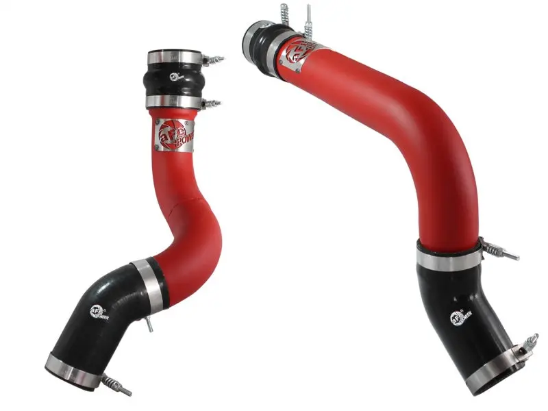 Afe Bladerunner 3In Red Intercooler Tubes Hot & Cold Side Kit For 13-14 Dodge Ram Diesel 6.7L (Td) 1