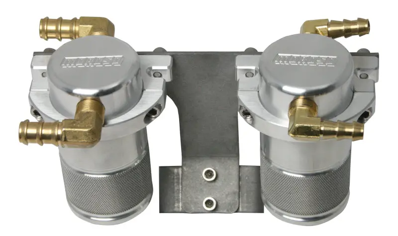 Moroso 04-07 Subaru Sti (W/Front Mount Intercooler) Air/Oil Separator Catch Can - Billet Aluminum 1