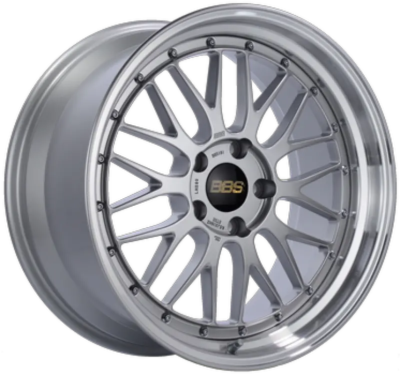 Bbs Lm 19X8.5 5X114.3 Et38 Diamond Silver Center / Diamond Cut Lip Wheel -82Mm Pfs/Clip Required 1