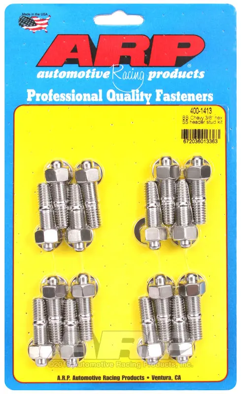 Arp Bb Chevy 3/8 Hex Ss Header Stud Kit 1