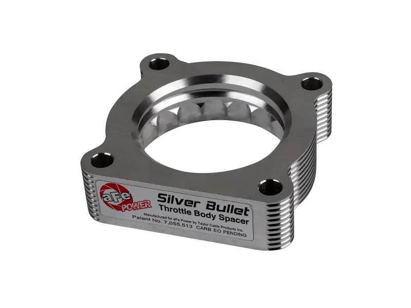 Afe 07-12 Dodge 1500 / 07-12 Dodge Dakota V6 3.7L Silver Bullet Throttle Body Spacer - Silver 1