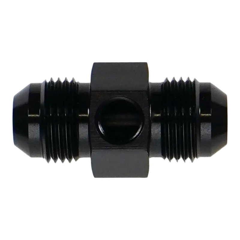 Deatschwerks An-8 Male Flare Gauge Adapter With 1/8In Gauge Port 1