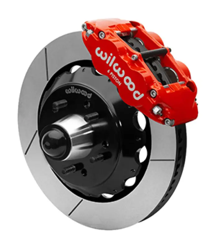 Wilwood 88-98 Gmc Truck C1500/C2500 Narrow Superlight 6R Front Truck Kit 14.00In - Red 1