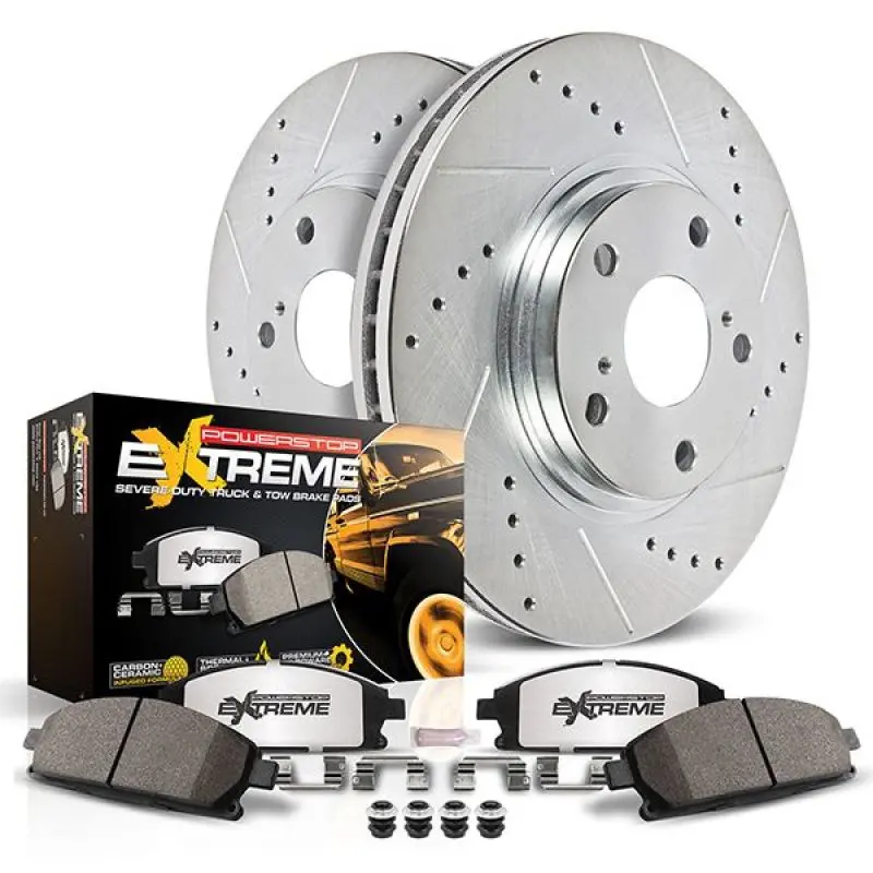 Power Stop 17-22 Ford F-550 Super Duty Rear Medium Duty Kit 1